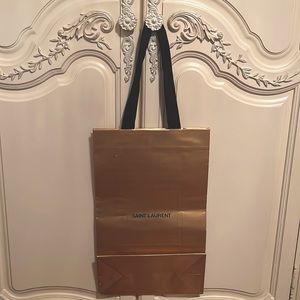 Brand new 2022 gold shimmer Saint Laurent Shopping Bag